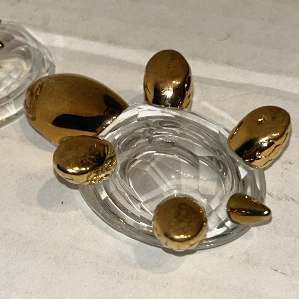 Swarovski Crystal Turtle Figurine Small Jewelry Box